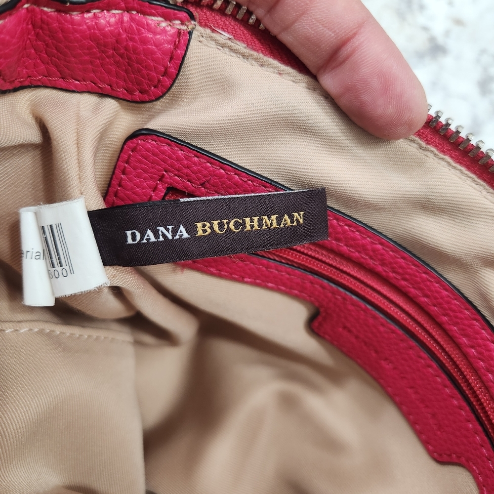 Dana Buchman Pink Eyelet Crossbody Purse - Picture 9 of 16